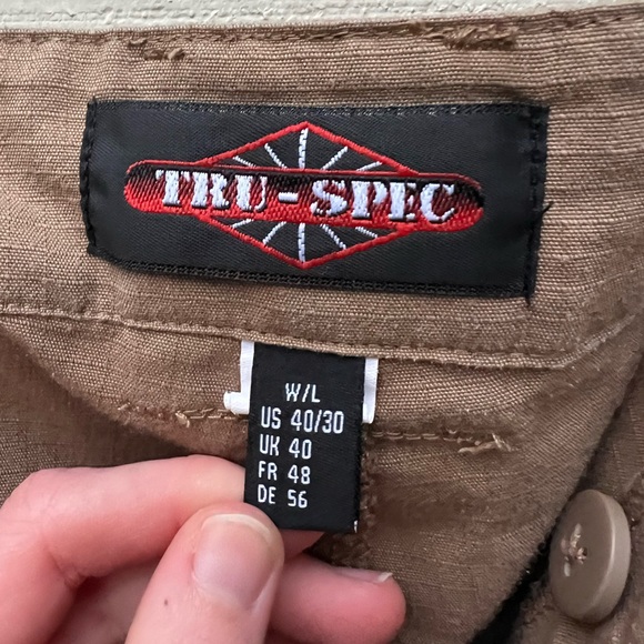Tru-Spec Men's Tactical Response Uniform Pants Size 40/30 Brown Tan Cargo Y2K - Picture 6 of 15